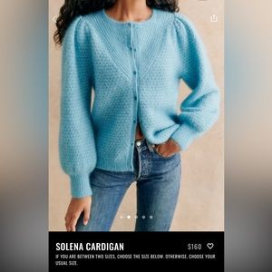 Sezane Solena cardigan size XS